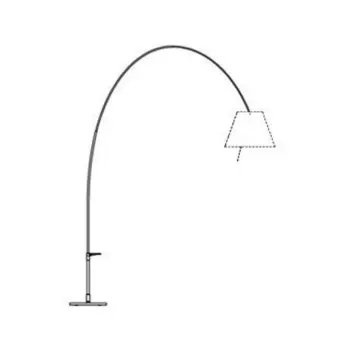 COSTANZA LADY D13E d. STAJAĆA SVJETILJKA E27 CRNA PRIGUŠIVA BEZ SJENILA