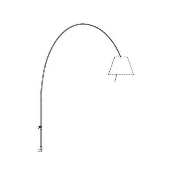 COSTANZA LADY D13Ea d. ZIDNA SVJETILJKA E27 PRIGUŠIVA ALUMINIJ BEZ SJENILA