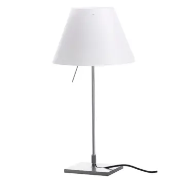 COSTANZINA LED MALA STOLNA LAMPA D13pic ALUMINIJ S BIJELIM SJENILOM