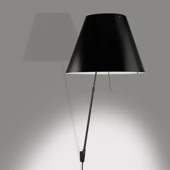 COSTANZINA MALA ZIDNA SVJETILJKA D13api CRNA S CRNIM SJENILOM