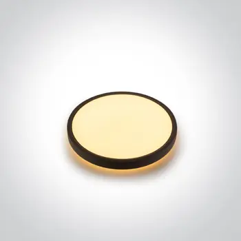 CRNA LED PLAFONJERA S POZADINSKIM OSVJETLJENJEM 22W+3W CCT IP20 230V