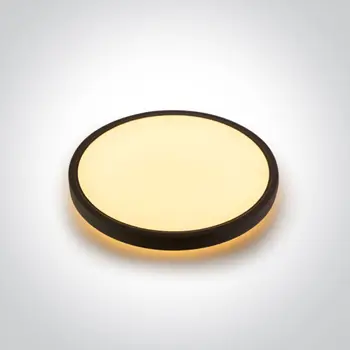 CRNA LED PLAFONJERA S POZADINSKIM OSVJETLJENJEM 38W+4W CCT IP20 230V