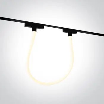 CRNA LED SVJETILJKA ZA FLAT MAGNETNE ŠINE 16W 48V IP20 3000K