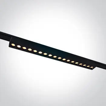 CRNA LINEARNA LED SVJETILJKA ZA FLAT MAGNETNE ŠINE 18W CCT 48V IP20