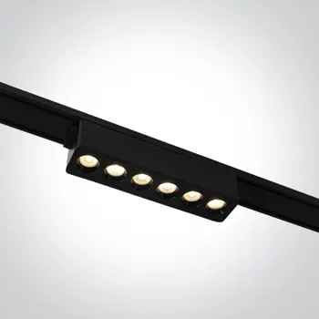 CRNA LINEARNA LED SVJETILJKA ZA FLAT MAGNETNE ŠINE 6W CCT 48V IP20