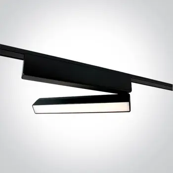 CRNA PRILAGODLJIVA LINEARNA SVJETILJKA ZA FLAT MAGNETSKE ŠINE 10W CCT 48V IP20
