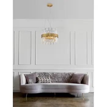 CROWN VISILICA G9  IP20/ZLATNA