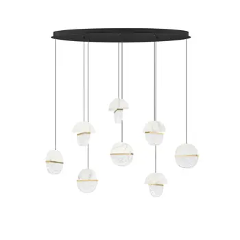 DORIN LED VISILICA BIJELA/STAKLO 48W IP20 2700K TRIAK PRIGUŠLJIVA