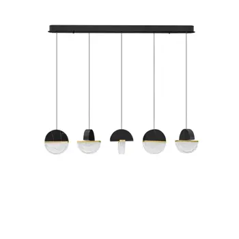 DORIN LED VISILICA CRNA/STAKLO 30W IP20 3000K TRIAK PRIGUŠLJIVA