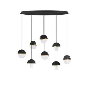 DORIN LED VISILICA CRNA/STAKLO 48W IP20 2700K TRIAK PRIGUŠLJIVA