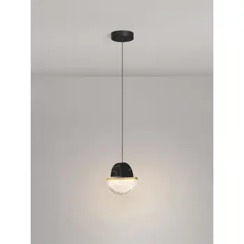 DORIN LED VISILICA CRNA/STAKLO 7W IP20 3000K TRIAK PRIGUŠLJIVA