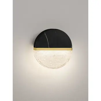 DORIN ZIDNA LED SVJETILJKA CRNA/STAKLO 7W IP44 2700K TRIAK PRIGUŠLJIVA