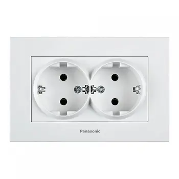 DVOSTRUKA ŠUKO PRIKLJUČNICA BIJELA KARRE PLUS PANASONIC