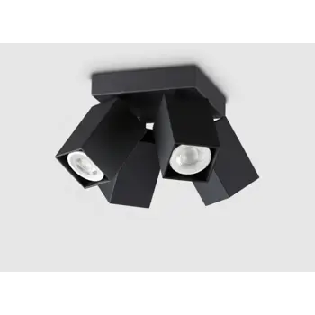 DYNAMITE PL4 KVADRATNI STROPNI REFLEKTOR GU10 IP20 CRNA