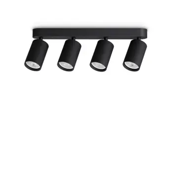 DYNAMITE PL4 OKRUGLI STROPNI LINEARNI REFLEKTOR GU10 IP20 CRNA