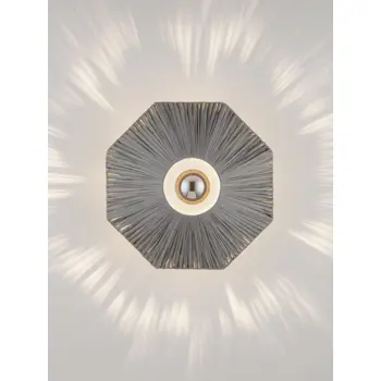 ELVIO Zidna svjetiljka Grlo E27 1x12 W  IP20  FI: 30 Siva