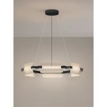 EMERY LED VISILICA CRNA/STAKLO 48W IP20 3000K TRIAK PRIGUŠLJIVA