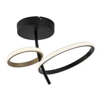 EMILION PLAFONSKA  SVJETILJKA  LED 24W/CRNA/ ZLATNA/IP20/1450lm