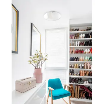 ERA PLAFONSKA LAMPA E27 IP20/KROM & BIJELA