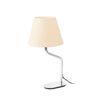 ETERNA CHROME STOLNA LAMPA BEIGE SHADE