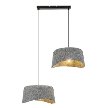 Farelia VISILICA E27 2x MAX 10W/CRNA/IP20