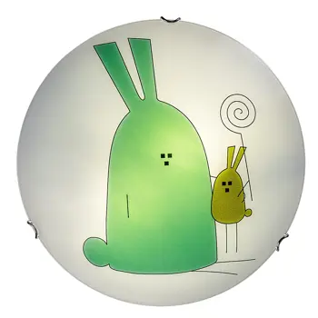 Flappy DJEČIJA SVJETILJKA E27 2x MAX 60W/BIJELA/IP20