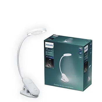 Forys Clip DSK206 PHILIPS STOLNA LAMPA BIJELA 5W 40K USB