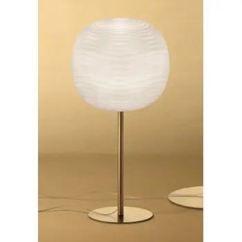 FOSCARINI GEM ALTA STOLNA LAMPA ZLATNA/BIJELA
