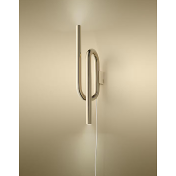 FOSCARINI TOBIA ZIDNA LAMPA S UTIKAČEM ZLATNA