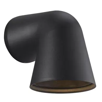 FRONT SINGLE ZIDNA SVJETILJKA CRNA GU10 IP44