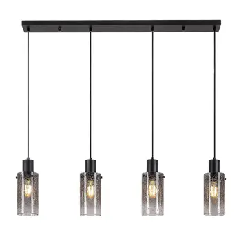 Fumea VISILICA E27 4x MAX 60W/CRNA/IP20