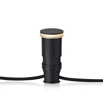 GARDEN 24 VANJSKA DECKLIGHT TOP PLATE 45MM 3W BLACK FIXED LED IP44