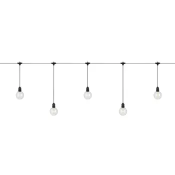 GARDEN 24 VANJSKA DECO LIGHT CHAIN 10L START BLACK/CLEAR FIXED LED IP44