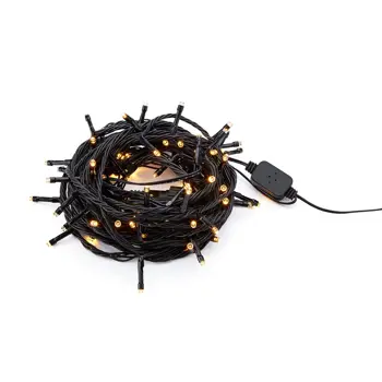 GARDEN 24 VANJSKA LIGHT CHAIN 80L BLACK FIXED LED IP44