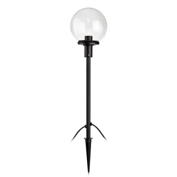 GARDEN 24 VANJSKA POLE SPHERE 60CM BLACK/CLEAR FIXED LED IP44