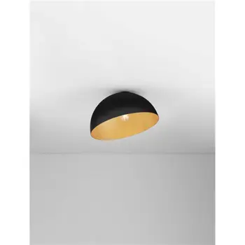 ONIA PLAFONJERA E27/12W/CRNA & 
ZLATNA