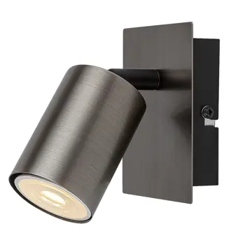 Gerhard REFLEKTOR GU10 1x MAX 15W/TOPOVSKO SIVA/IP20