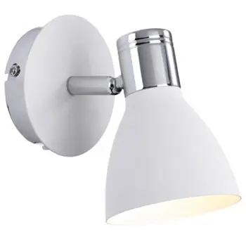 HUSEBY ZIDNA SVJETILJKA 1L CHROME/WHITE E14