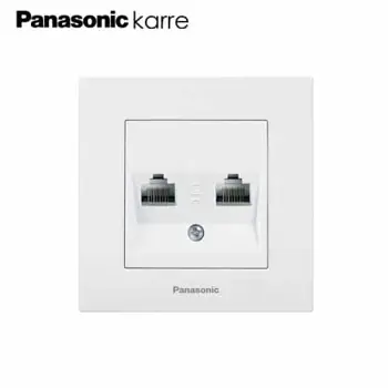 INFORMATIČKA DVOSTRUKA PRIKLJUČNICA 5E BIJELA KARRE PANASONIC