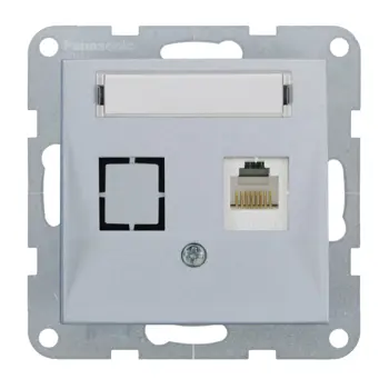 INFORMATIČKA UTIČ. JEDNOSTR. PANASONIC SREBRNI BEZ OKVIRA