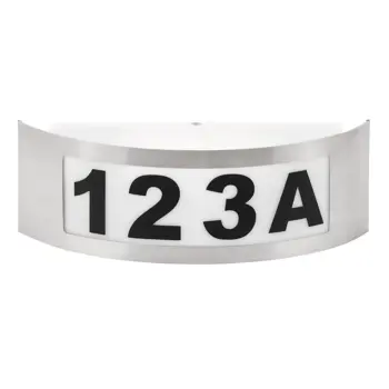 INNSBRUCK KUĆNI BROJ SVJETILJKA E27 1X MAX 14/SATENASTI KROM/IP44