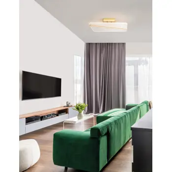 JERTUNA PLAFONSKA SVJETILJKA LED 34W/3000K/2162lm/IP20/ZLATNA