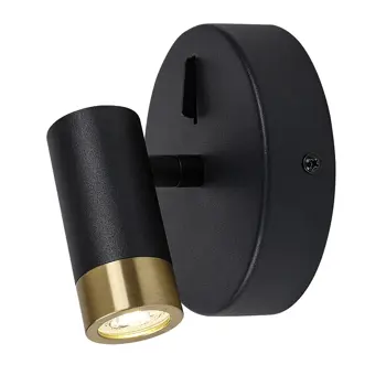 Kadir KUPAONSKA SVJETILJKA  LED 3W/CRNA/ ZLATNA/IP20/270lm