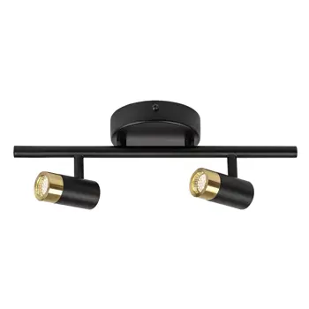 Kadir KUPAONSKA SVJETILJKA  LED 6W/CRNA/ ZLATNA/IP44/550lm