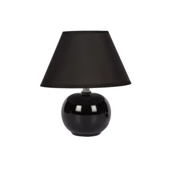 KERAMIČNA STOLNA LAMPA/E14/MAX 35W/BALL/CRNA/MONOCHROME