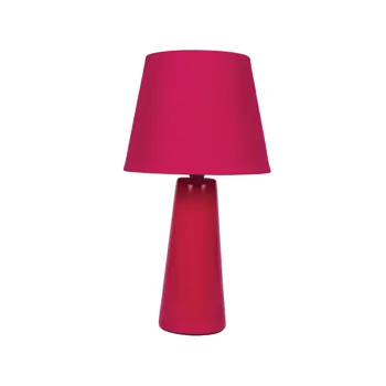KERAMIČNA STOLNA LAMPA/E14/MAX 35W/CONE/ROZA/MONOCHROME