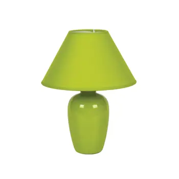 KERAMIČNA STOLNA LAMPA/E14/MAX 35W/OVALNA/SVJETLOZELENA/MONOCHROME