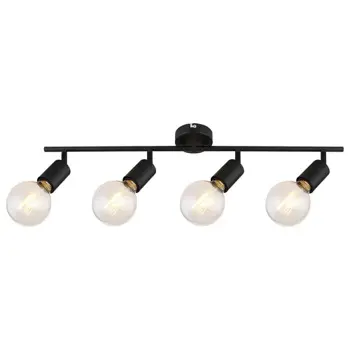 LAMAR REFLEKTOR E27 4X MAX 40/MAT CRNA/IP20