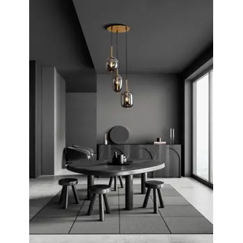 LATO VISILICA E27 /IP20/MESING ZLATNA & SMOKY