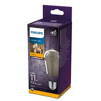 LED CLASSIC ŽARULJA PHILIPS 11W ST64 E27 smoky ND RFSRT4